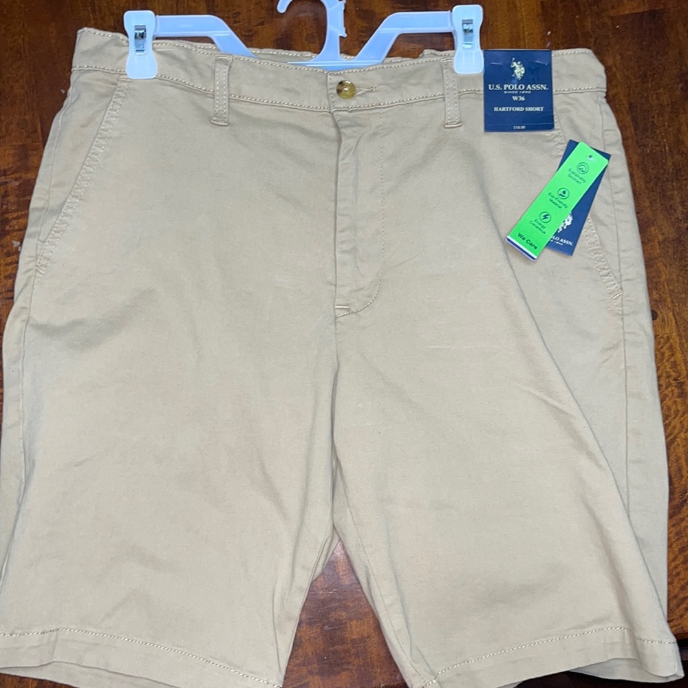 US Polo Assn Hartford Shorts Tan NWT